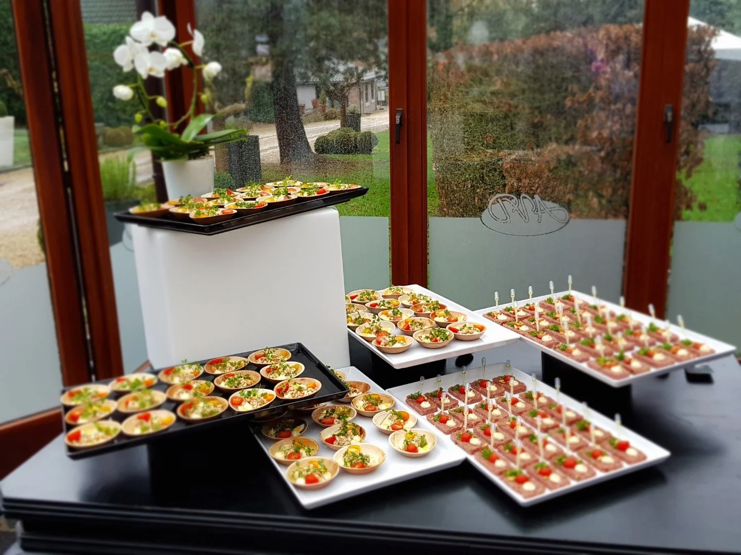 Les mises en bouche servies dans la véranda